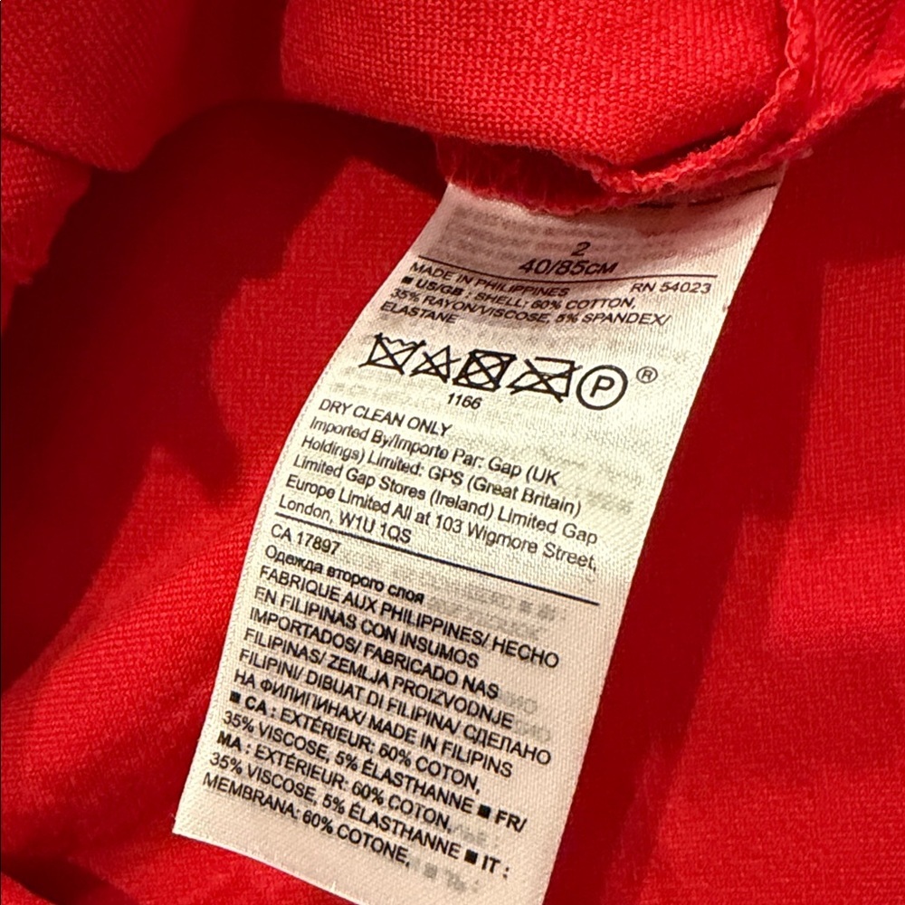 Banana Republic Vibrant Red Mini Dress - Picture 4 of 5